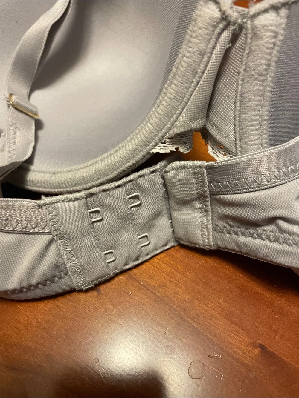 Natori Light Gray Lace-Accent T-Shirt Bra
